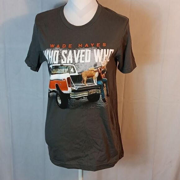 Wade Hayes "Who Saved Who" Women's Tee - Picture 1 of 5